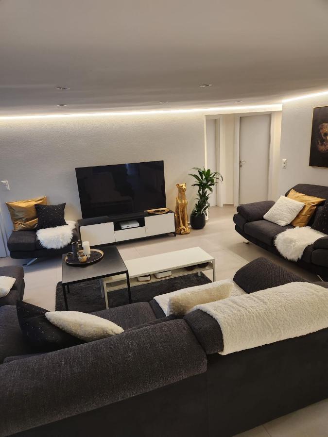 Appartement Moderne Avec Terrasse Et Piscine A Chatel Sur Bex Exterior photo