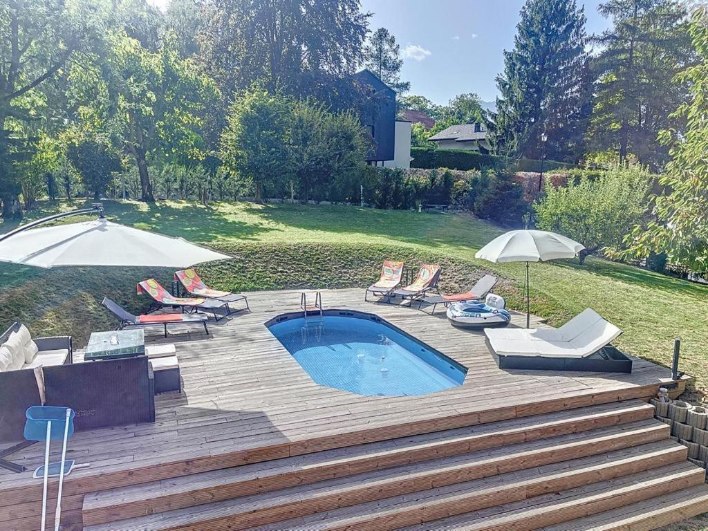 Appartement Moderne Avec Terrasse Et Piscine A Chatel Sur Bex Exterior photo